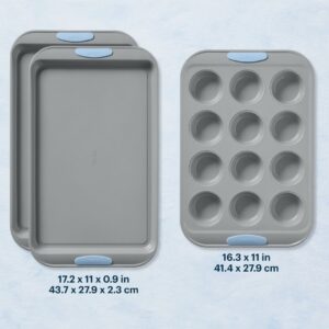 Pyrex® Metal Bakeware 3-Piece Set in Cerulean - Image 2