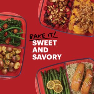 Pyrex® 8” x 12” Divided Glass Baking Dish - Image 3