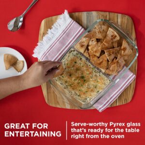 Pyrex® 8” x 12” Divided Glass Baking Dish - Image 5