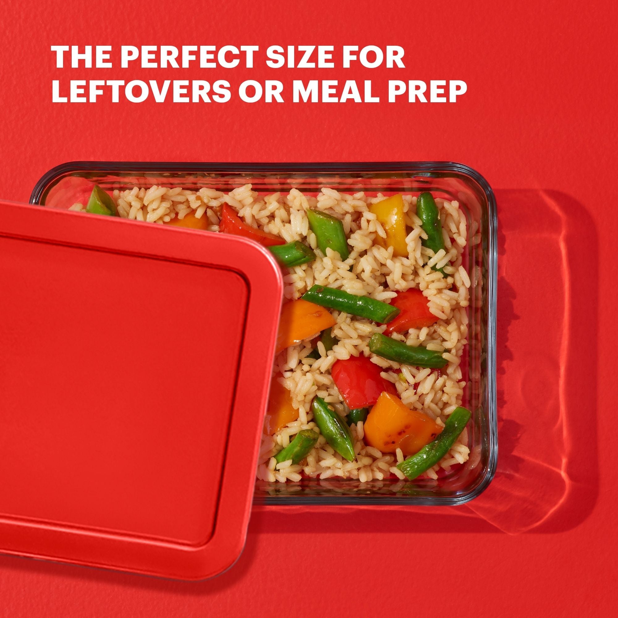 Pyrex® Simply Store® 3-Cup Rectangle Glass Storage with Plastic Lid - Image 3