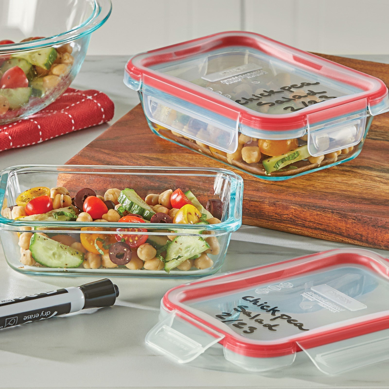 Pyrex® FreshLock™ 4-piece Glass Storage Set - Image 3