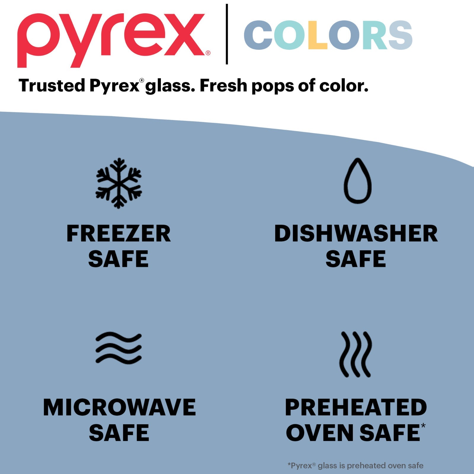 Pyrex® Colors Sculpted Tinted 9" x 13" Baking Dish with Plastic Lid, Smoke - Image 5