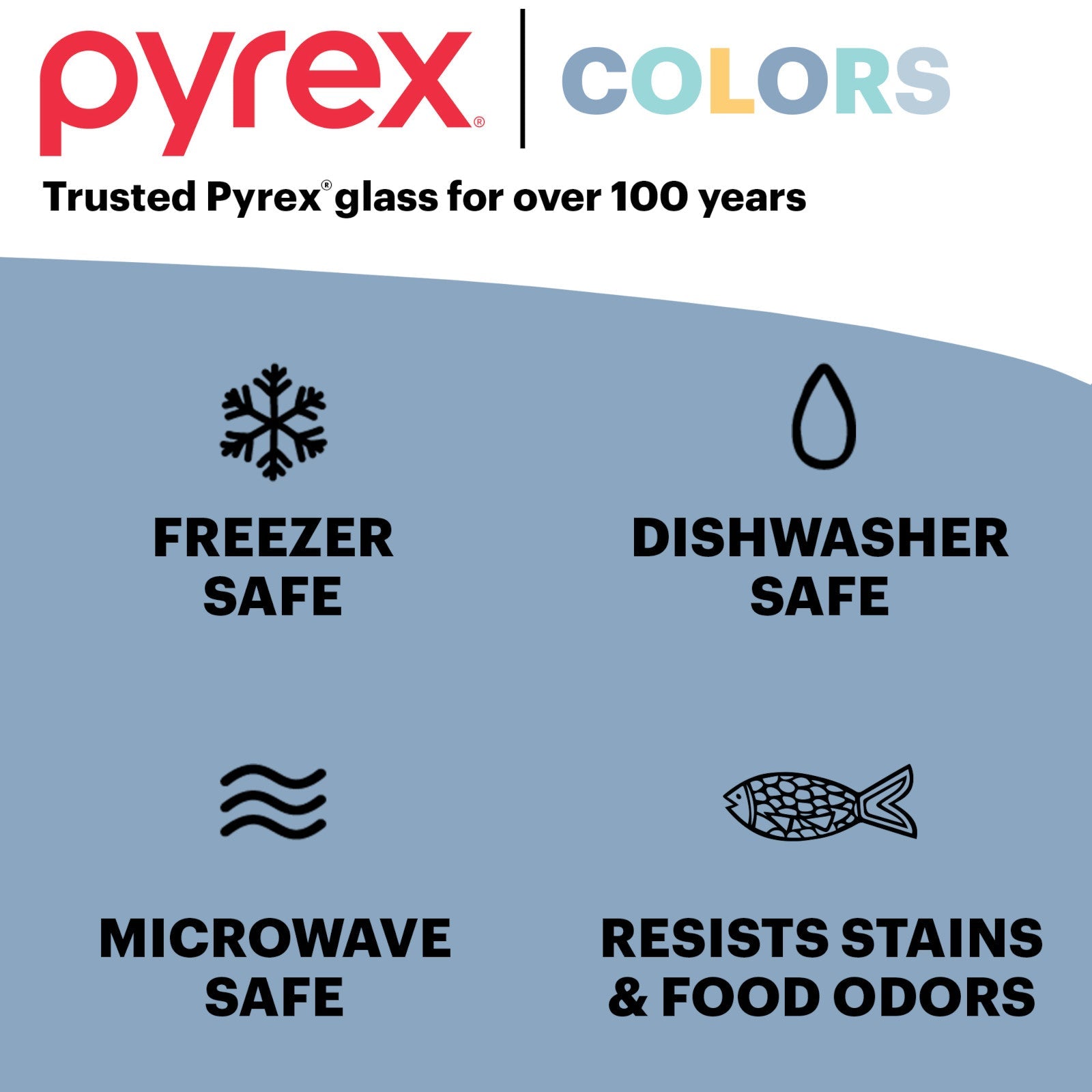 Pyrex® Simply Store® Tinted 6-piece Rectangle Storage Set with Plastic Lids, Green - Image 5