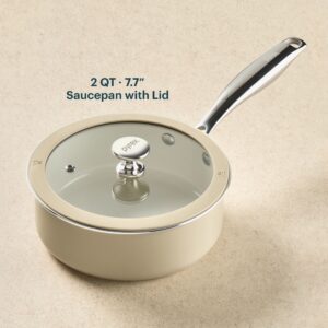 Alternative view of Pyrex® Ceramic Cookware 7.7-in/2qt Saucepan with Lid