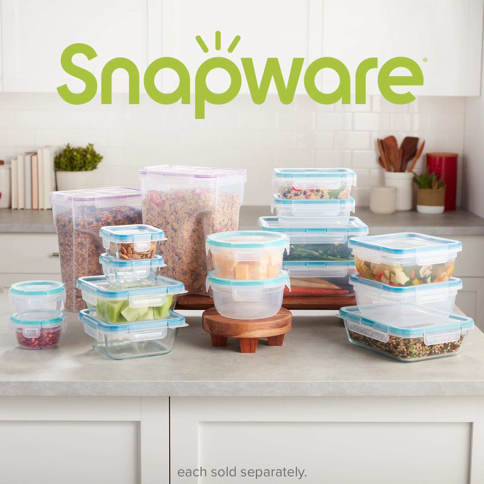 Snapware® Airtight 22.8-cup Plastic Food Storage Container, 2-pack - Image 5