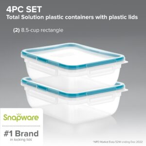 Alternative view of Snapware® Total Solution® 8.5-cup Rectangular Plastic Containers 4-pc Set with Lids