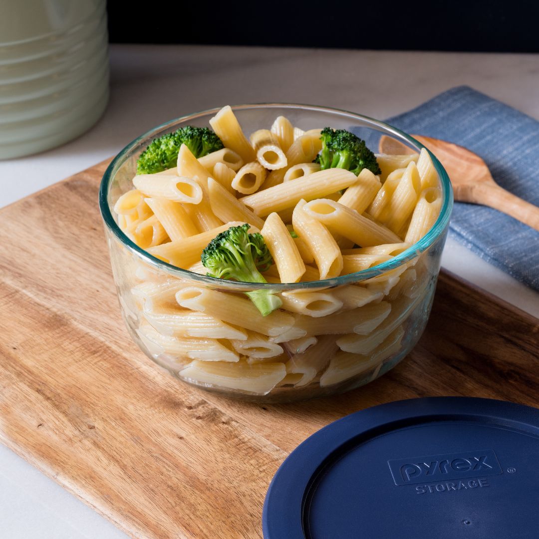 Pyrex® Simply Store® 4-cup Glass Food Storage Container with Blue Lid - Image 2