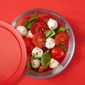 Alternative view of Pyrex® Simply Store® 4-cup Glass Food Storage Container with Red Lid